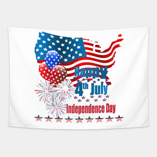 Independence Day 4th of July Tapestry