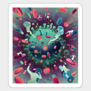 Virus Wars Sticker