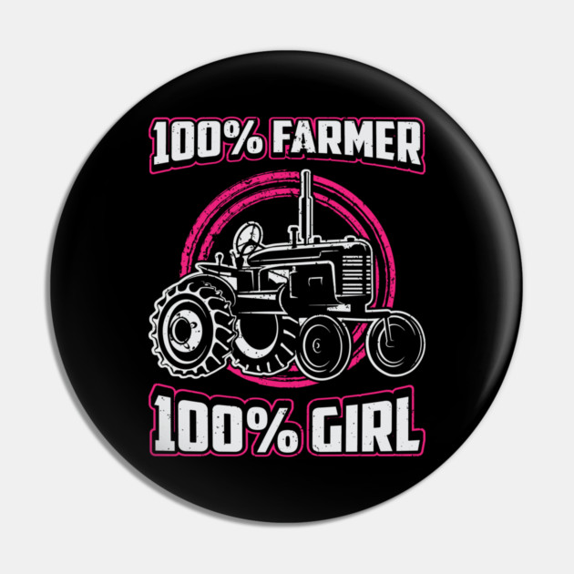 100% Farmer 100% Girl Farmer Babe Country Girl Pin by belownormal