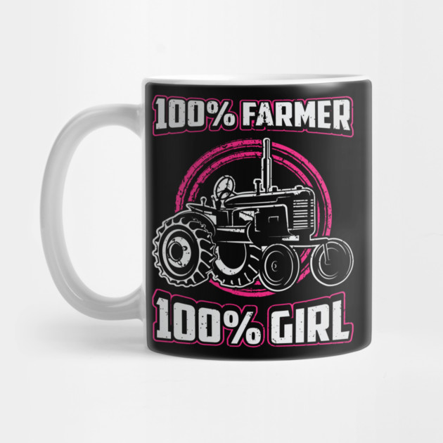 100% Farmer 100% Girl Farmer Babe Country Girl by belownormal