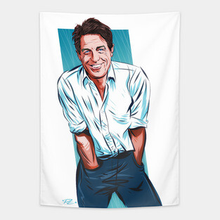 Hugh Grant - An illustration by Paul Cemmick Tapestry