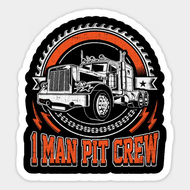 1 Man Pit Crew Trucker Gift Magnet by belownormal