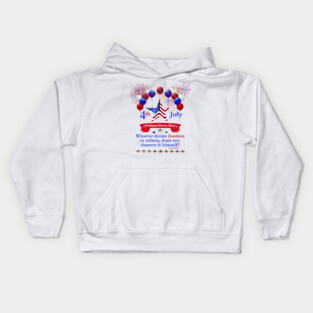 Independence Day Freedom Kids Hoodie