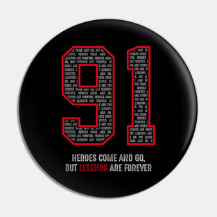 Rodman Basketball Legends The Worm Chicago 91 Pin