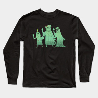 Hitch-hiking Christmas Ghosts Long Sleeve T-Shirt