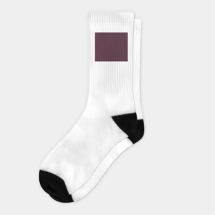 Burgundy Plain Solid Color Socks