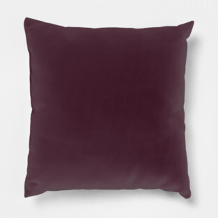 Dark Burgundy Plain Solid Color Pillow