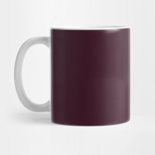 Dark Burgundy Plain Solid Color Mug