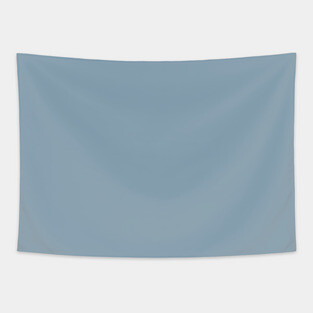 Grey Blue Plain Solid Color Tapestry