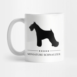 Miniature Schnauzer Black Silhouette Mug