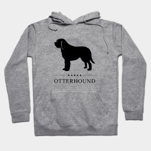 Otterhound Black Silhouette Hoodie