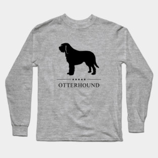 Otterhound Black Silhouette Long Sleeve T-Shirt
