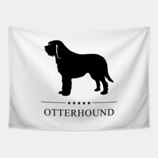 Otterhound Black Silhouette Tapestry