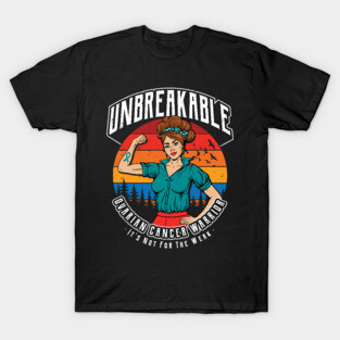 Unbreakable Ovarian Cancer Warrior T-Shirt