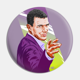 Antonio Banderas - An illustration by Paul Cemmick Pin
