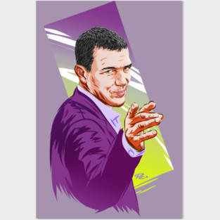 Antonio Banderas - An illustration by Paul Cemmick Posters and Art