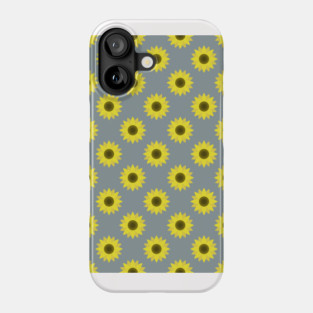 Sunflowers Neck Gator Gray Sunflower Phone Case
