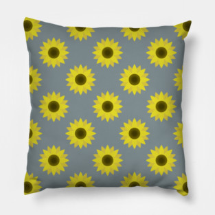 Sunflowers Neck Gator Gray Sunflower Pillow