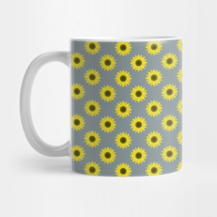 Sunflowers Neck Gator Gray Sunflower Mug