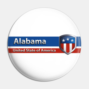 Alabama - United State of America Pin