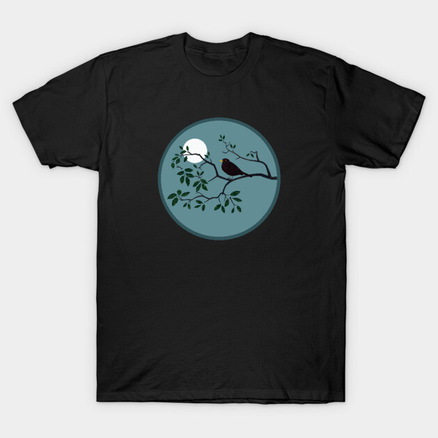 Blackbird Singing in the Dead of Night Blackbird T-Shirt
