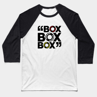 "Box Box Box" Formula 1 Tyre Compound Design Baseball T-Shirt