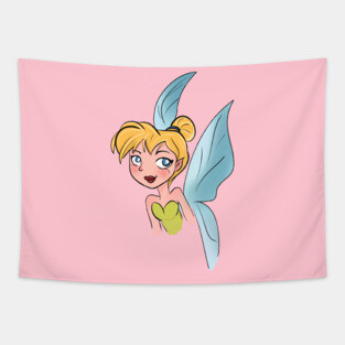 Tinker bell fanart Tapestry