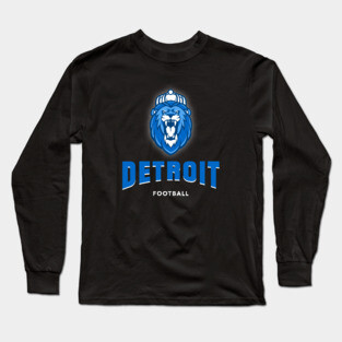 Detroit lions football Long Sleeve T-Shirt