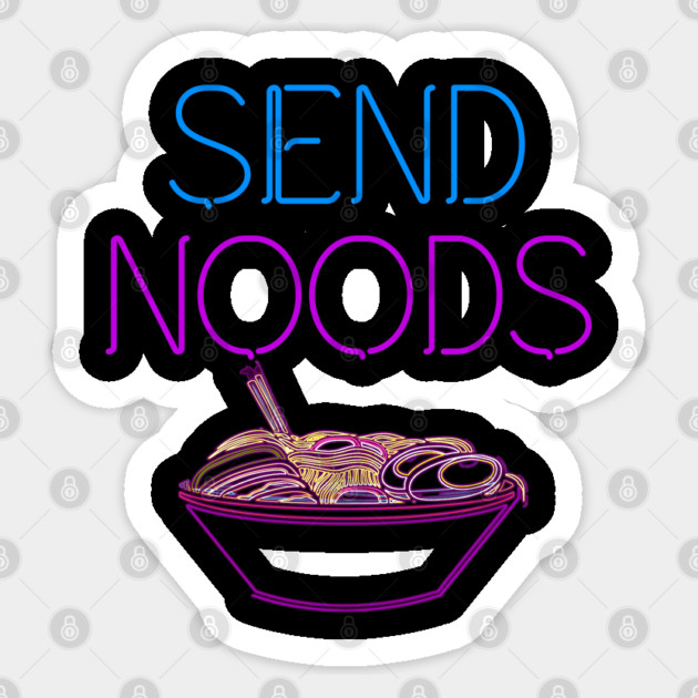 Send Noods Noodles Ramen Sticker by belownormal