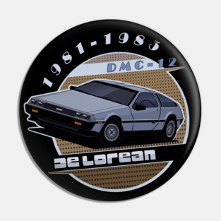 Delorean Pin
