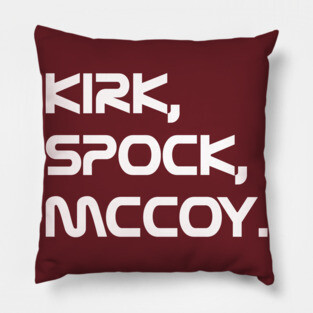 Kirk, Spock, McCoy. Pillow