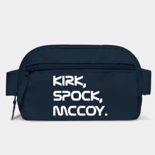 Kirk, Spock, McCoy. Bag