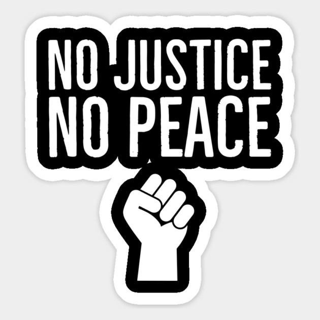 No Justice No Peace, Black Lives Matter, Protest, Fist Magnet by UrbanLifeApparel