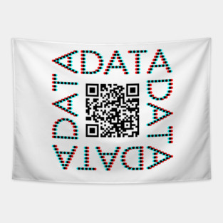Punchcard data (QR, 3D) Tapestry