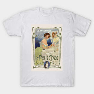 Savon de toilette - Le Petit Chat France Vintage Poster 1899 T-Shirt