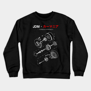 JDM Enthusiast Turbocharged Crewneck Sweatshirt