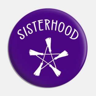 Sisterhood Broomstick Pentagram Cheeky witch® Pin