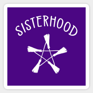 Sisterhood Broomstick Pentagram Cheeky witch® Magnet