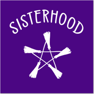 Sisterhood Broomstick Pentagram Cheeky witch® Posters and Art