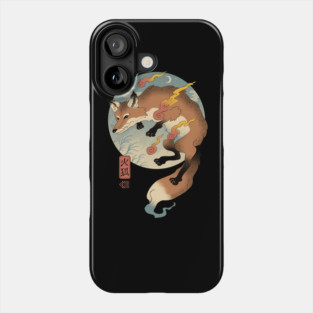 Fire Fox Ukiyo-e Phone Case