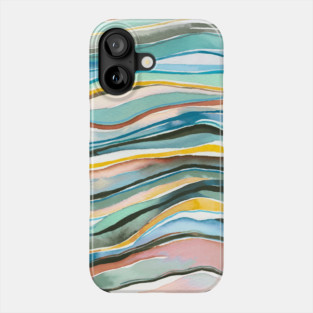 Pocket - MINERAL LAYERS WATERCOLOR MULTICOLORED Phone Case