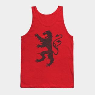 German Heraldic Saxony Lion / Faded Style Design Tank Top