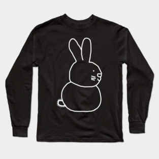 Ghost Easter Bunny Rabbit Long Sleeve T-Shirt