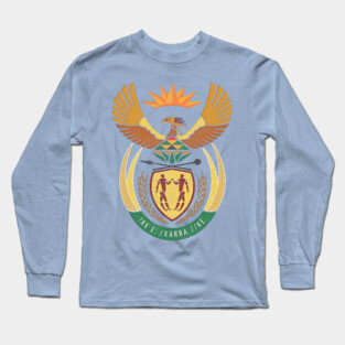 Faded-Style Coat Of Arms / South Africa Long Sleeve T-Shirt