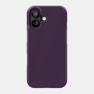 Eggplant Deep Purple Plain Solid Color Phone Case