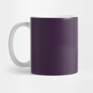 Eggplant Deep Purple Plain Solid Color Mug