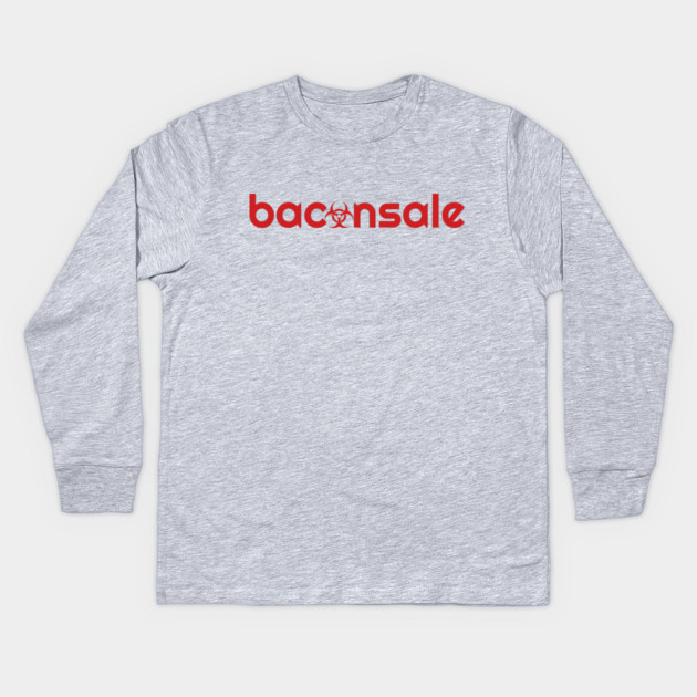 Bacon-hazard Kids Long Sleeve T-Shirt by baconsale