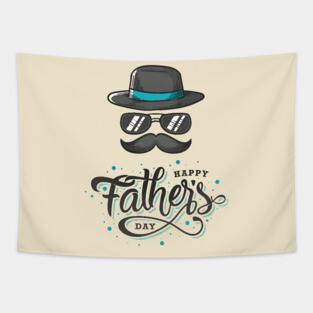 Happy Fathers Day T-Shirt Tapestry