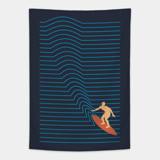 Surf Lines Tapestry