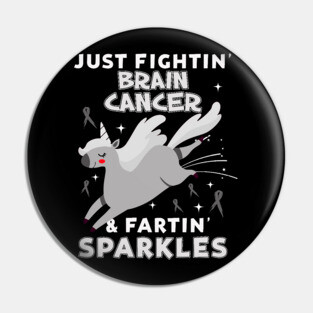 brain cancer funny unicorn farting sparkles Pin